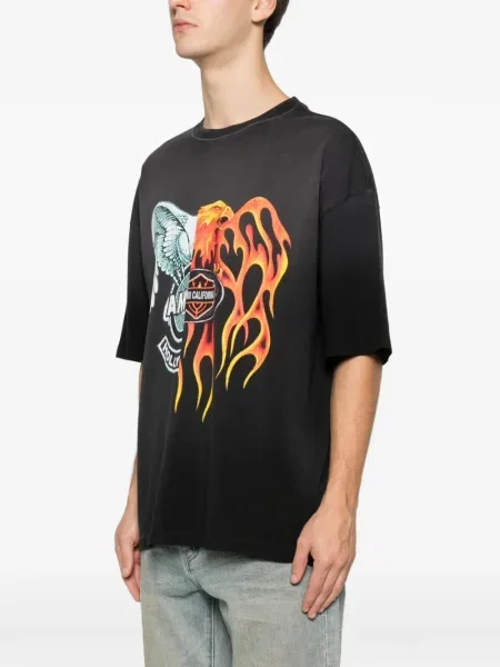 Tricou Amiri cu imagine negru