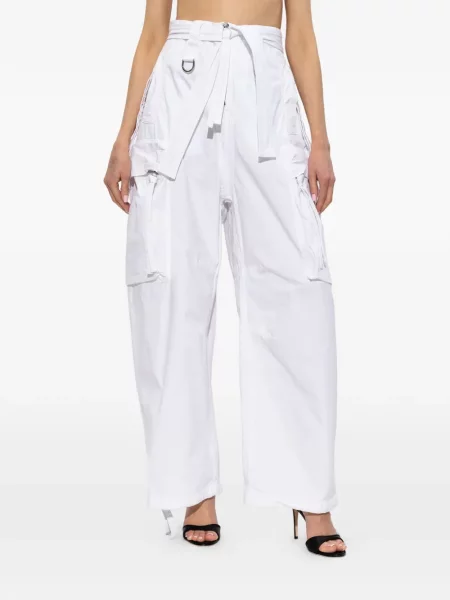 Pantaloni cargo Dsquared2 alb