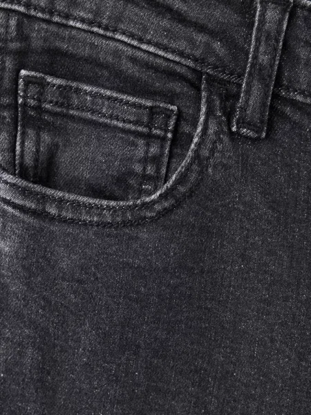 Proste jeansy z oczkami black denim Teen 34 MANGO TEEN czarne