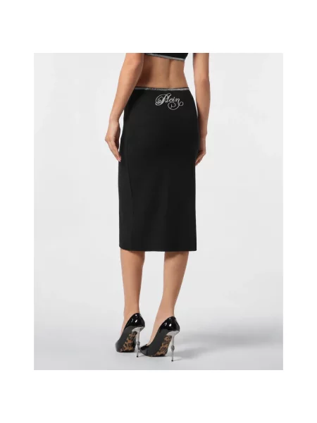 Spódnica midi Philipp Plein czarna