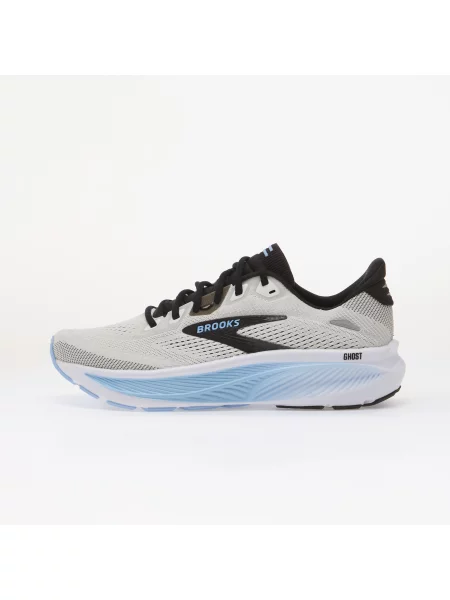 Pantofi Brooks Ghost 18 White/ Black/ Open Air alb