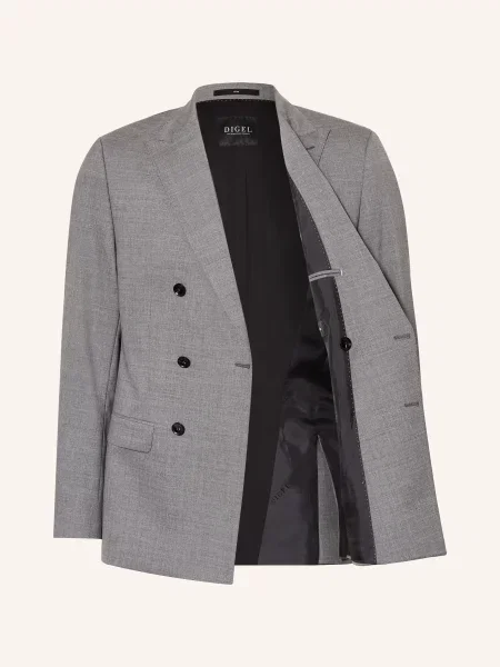 Digel Marynarka Alfredo O Kroju Slim Fit grau