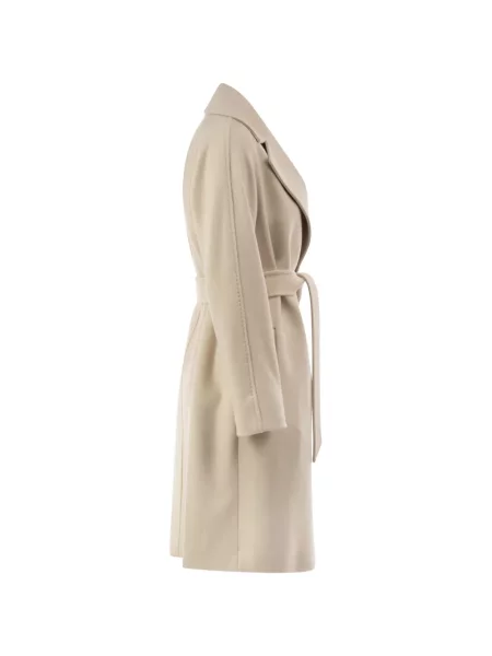Cu centură palton Max Mara de lână plic