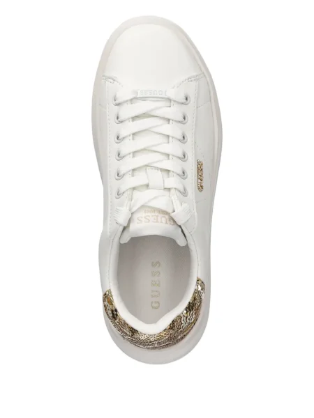 Маратонки Guess с пайети бяло