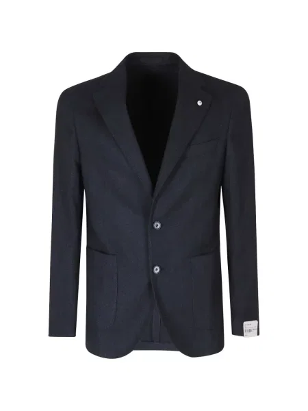 Sacou L.b.m. cu model herringbone albastru