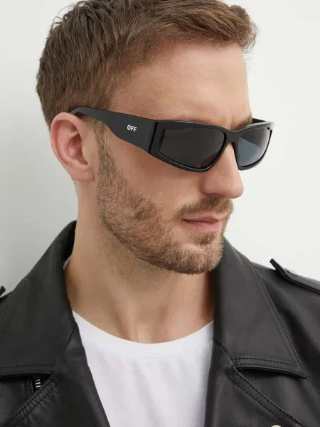 Off-White ochelari de soare femei negru alb