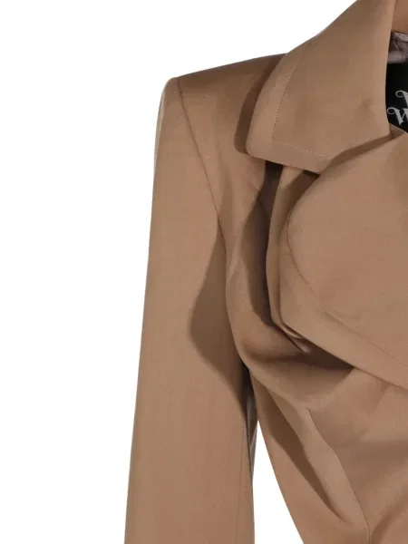 Sacou Vivienne Westwood asimetric drapate maro