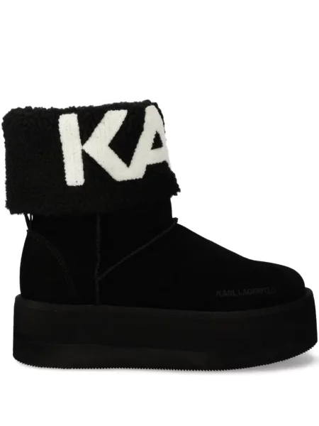 Termic botine Karl Lagerfeld cu platformă negru