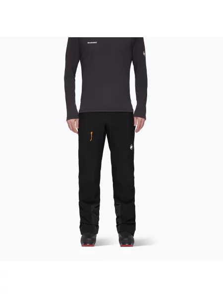 Softshellové kalhoty Mammut Taiss Guide black černé