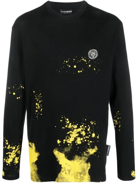 Tricou Plein Sport cu imagine lung negru