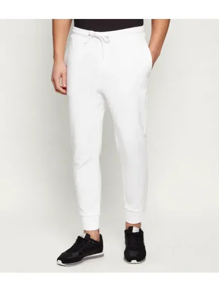 BOSS GREEN Pantaloni de trening Hadiko alb