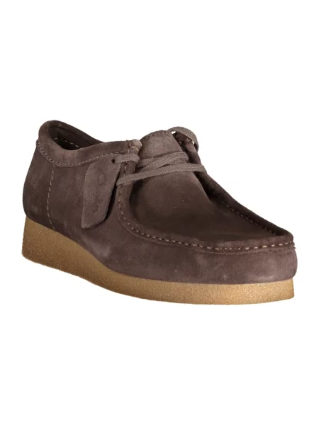 Półbuty Clarks zamszowe brązowe