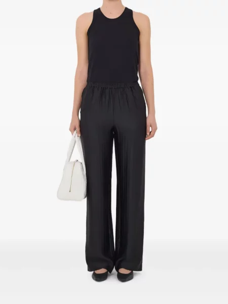 Pantaloni Loulou De Saison cu dungi negru