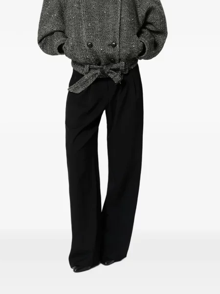 Palton Isabel Marant cu model herringbone negru