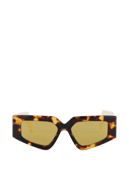 Ochelari de soare Valentino Garavani cu imprimeu geometric cu autograf maro