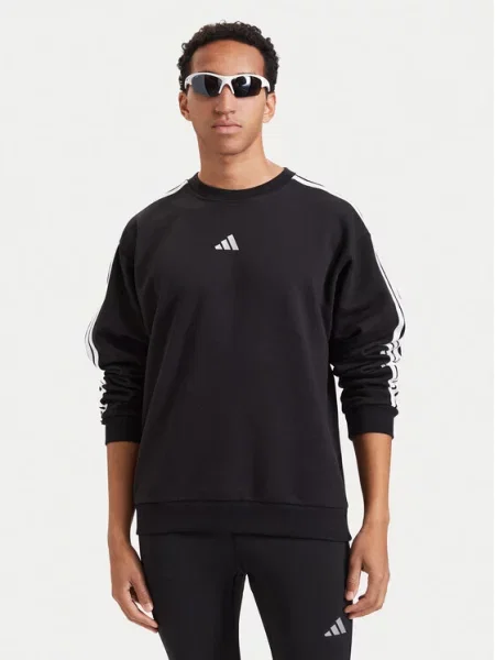 Adidas Hanorac Essentials Fleece negru