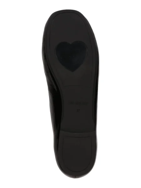 LOVE MOSCHINO Baleríny čierna