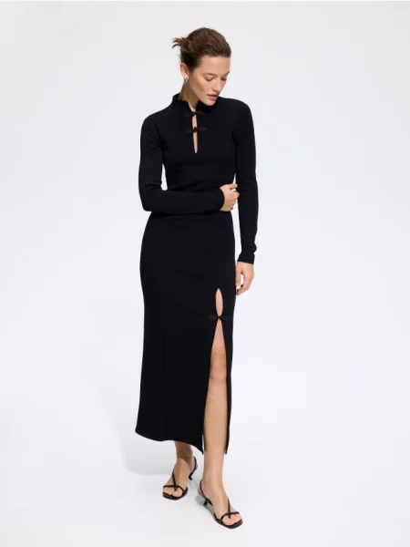 Reserved Rochie cu amestec de negru