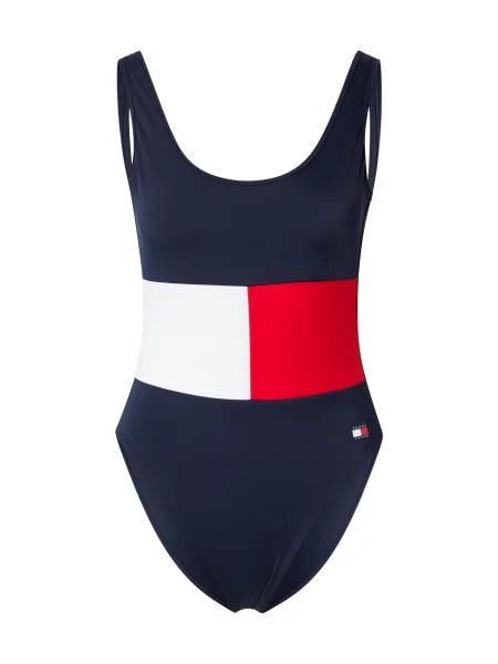 Tommy Hilfiger Underwear Costum de baie întreg SCOOP bleumarin / roșu alb
