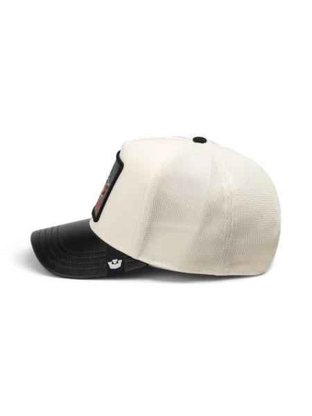 Goorin Bros czapka z daszkiem trucker Faux Leather Doberman biała