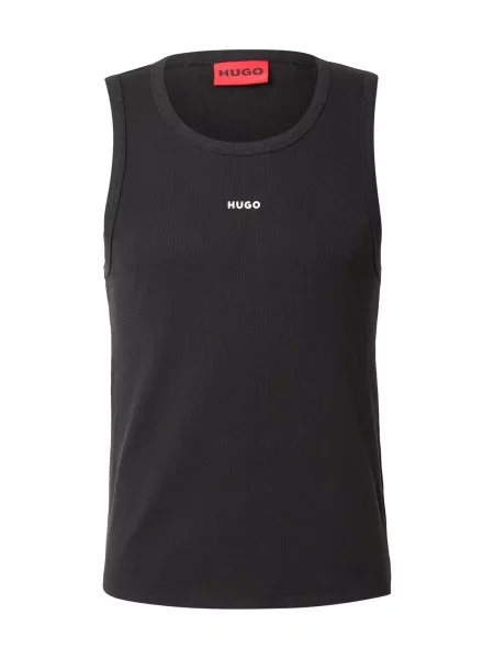 HUGO Tričko Dapota čierna biela