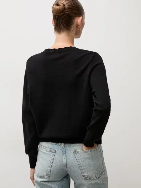 Answear.LAB sweter z wełną czarny