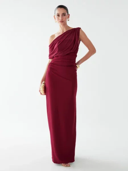 BWLDR Rochie de seară Frea bordeaux roșu