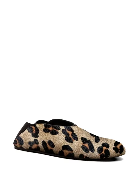 Papuci tip mules Giaborghini cu imagine cu model leopard