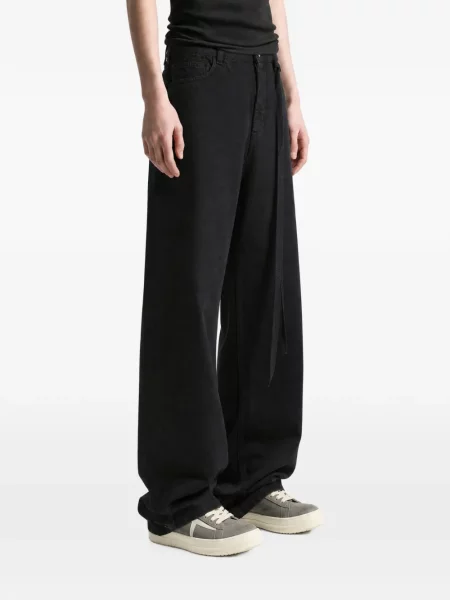 Cu centură blugi cu picior larg Ann Demeulemeester negru