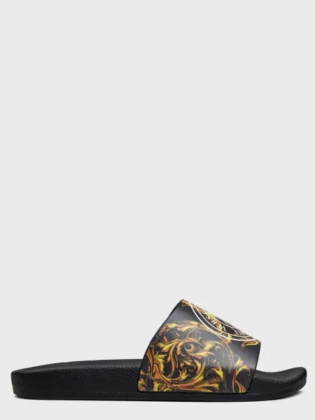 Шльопанці Versace Jeans Couture чорні