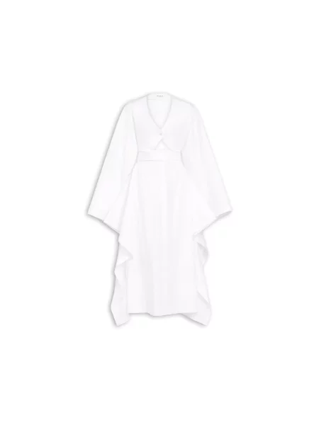 Sukienka Alaïa popelinowa biała
