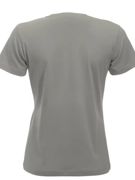 Clique New Classic-T – klasyczny T-shirt z ringspun cotton – silver szara