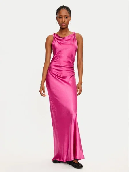 Please Rochie cocktail roz