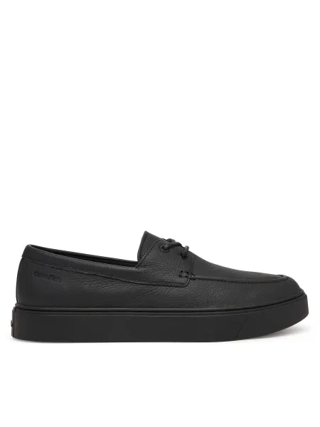Poltopánky Calvin Klein Hybrid Clean Boat Shoe Lth čierna
