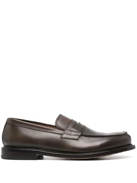 Pantofi loafer Premiata din piele maro