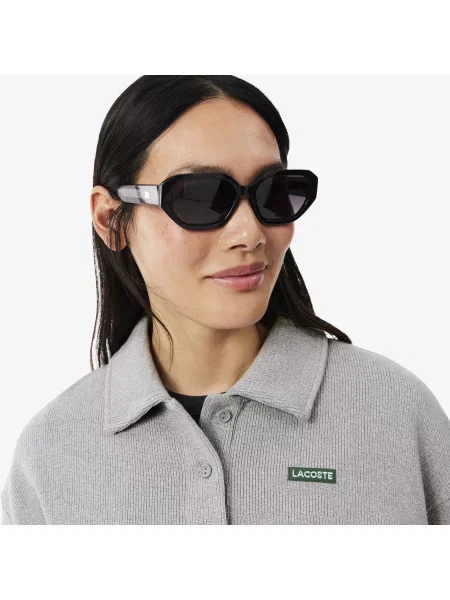 Поло Lacoste серое