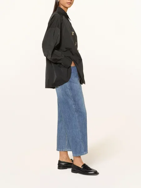 Elena Miro Džíny Mom Jeans Carol medium blue modré