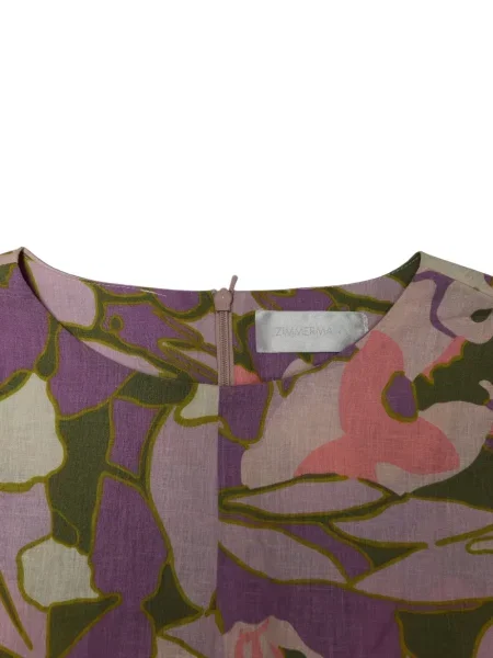 Bluză Zimmermann cu model floral cu imagine violet