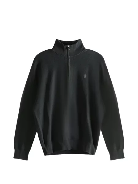 Polo Polo Ralph Lauren z dekoltem w serek z autografem z twillu brązowe