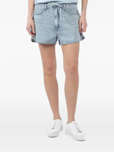Pantaloni scurți din denim Rag & Bone albastru