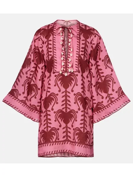Tunică Johanna Ortiz de in cu imagine roz