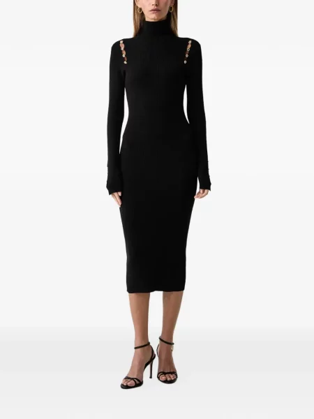 Rochie midi Fracomina tricotate negru