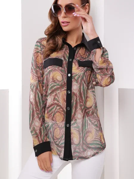 Сорочка MarSe софтшел коричневий