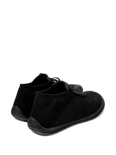Sneakerși Camper cu șireturi tricotate negru
