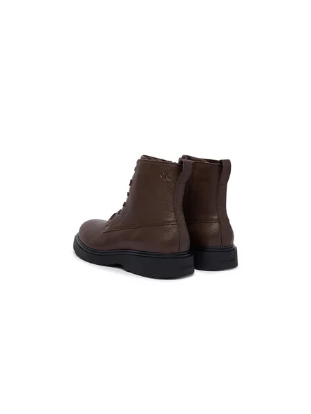 Šnurovacia obuv Calvin Klein Combat Ess Lace Up Zip Boot Lth hnedá