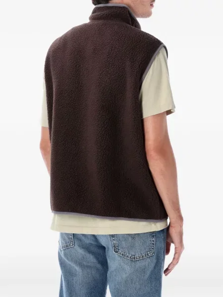 Fleece γιλέκο Patagonia καφέ