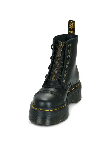 Pantofi Dr. Martens cu model floral negru