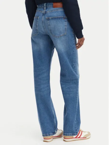 Tommy Jeans Jeans hlače Layla Straight Fit modra