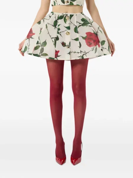 Fusta mini Blumarine cu imagine roz