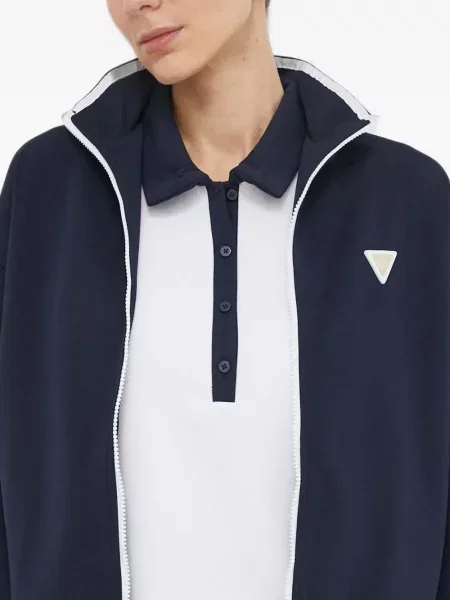 Φούτερ με φερμουάρ Guess μπλε